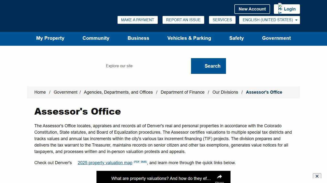 Assessor's Office - City and County of Denver